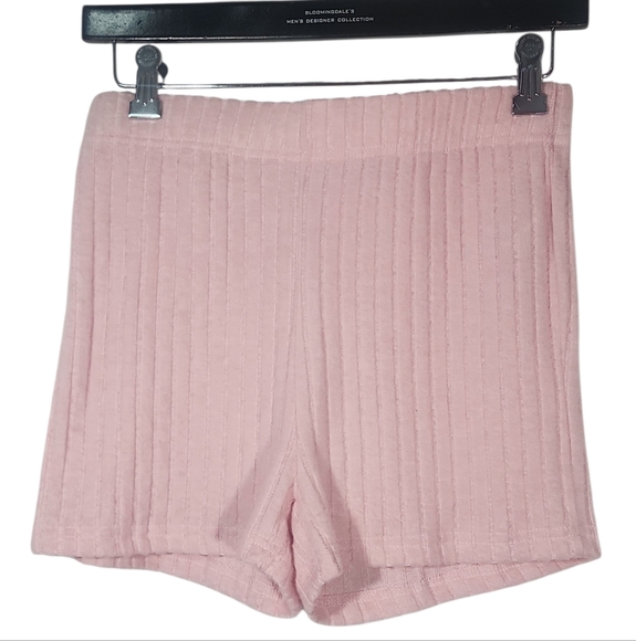 Light Pink Ribbed Cardigan And Shorts Set. M/L - Picture 4 of 10